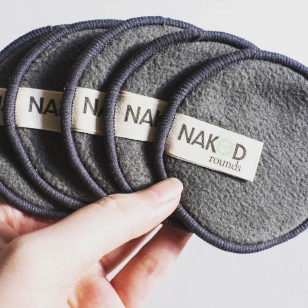 NWT EVERGOODS 16 Reusable Bamboo Makeup Remover Rounds Bamboo Container with Lid